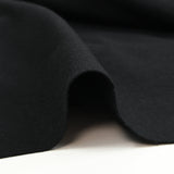 Jersey bord-côte tubulaire noir