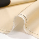 Satin de viscose imprimé vibration marron fond écru