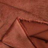 Velours polyester fines côtes tomette