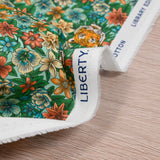 Coton liberty ® Scotty’s Tiger orange au mètre