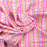 Cotton print vague pink background