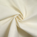 Sergé de lin et coton brillant blanc cassé