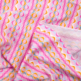Cotton print vague pink background