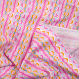 Cotton print vague pink background