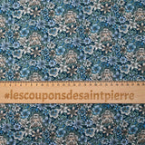 Coton liberty ® Scotty’s Tiger bleu au mètre