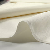 Sergé de lin et coton brillant blanc cassé