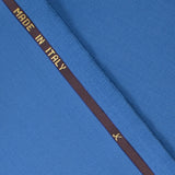 Tissu tailleur 100% laine Super 110's bleu céruléen