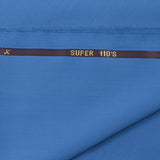 Tissu tailleur 100% laine Super 110's bleu céruléen