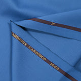 Tissu tailleur 100% laine Super 110's bleu céruléen