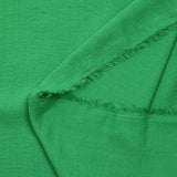 Polyester fluide froissé vert prairie