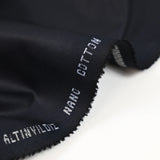 Tissu tailleur coton bleu nuit