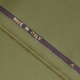 100% wool Super 110's khaki suit fabric