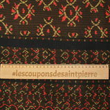 Fondo marrón gasa estampada étnica simple