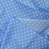 Algodón estampado de lunares de 6 mm.