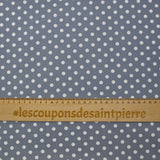 Dot printed cotton 6mm gray