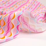 Cotton print vague pink background