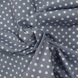 Dot printed cotton 6mm gray