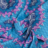 Cotton Ethnic Print Venlo Blue Background