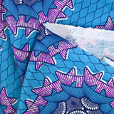 Cotton Ethnic Print Venlo Blue Background