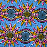 Eindhoven Rose and ocher blue eindhoven print cotton