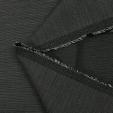 Tissu tailleur laine rayure surpiquée fond noir