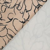 SCUBA Touched Swedish printed flowers beige background