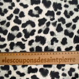SCUBA Touched Swedish print leopard white background