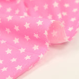 Star printed cotton 1cm pink