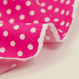 Dot printed cotton 6mm fuchsia