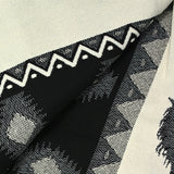 Jacquard de algodón caballo al galope fondo blanco