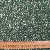 Punto crepé estampado granito con fondo verde oscuro