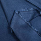 Lin viscose uni bleu barbeau