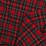 Estopilla tartán 100% lana fondo rojo