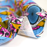 Eindhoven Rose and ocher blue eindhoven print cotton