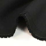 Double crêpe de laine noir corbeau