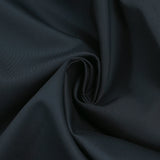 Sergé de coton bleu nuit contrecollé beige