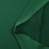 Emerald green polyester satin crepe