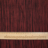 Jersey de polyviscose rayé brique