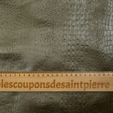 Simili cuir crocodile mordoré