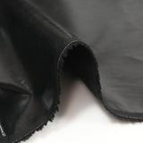 Twill de coton fin enduit effet vinyl noir