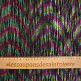 Iridescent rainbow crepe black background