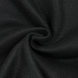 Drap de laine mélangée noir