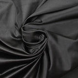 Satin de coton élasthanne noir