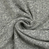 Heather gray brushed terry wool blend