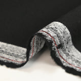 100% wool raven black twill tailoring fabric