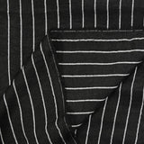 Polyester rayé 16mm fond noir