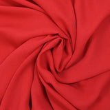 Crêpe georgette polyester rouge fraise
