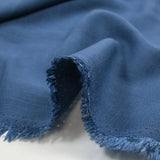 Viscose tissée bleu barbeau