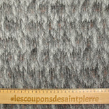 Laine peignée orange, noir et blanc