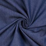 Chambray de polycoton bleu marine